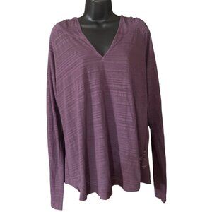 Columbia women's women's lightweight purple hooded top size XL, Long sleeve